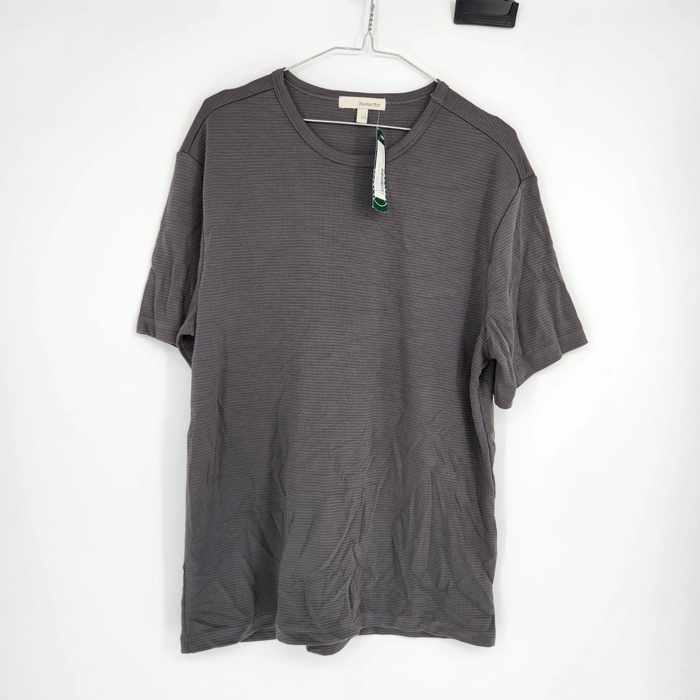 Hawker Rye Men's Gray Large Versatile Slub Crew Tee NWT